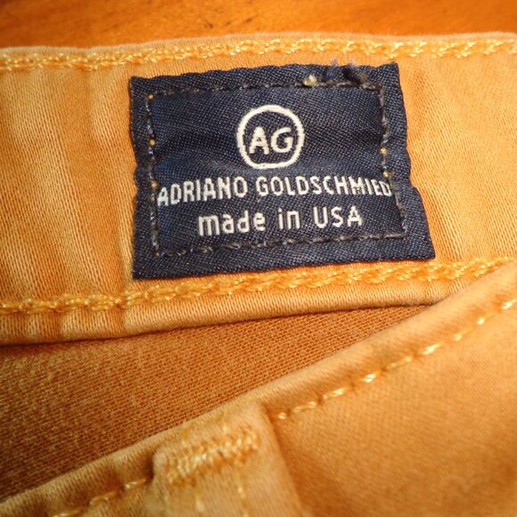 AG Adriano Goldschmied the Stevie Ankle Slim Straight Leg Pant 28R Camel - Picture 16 of 16